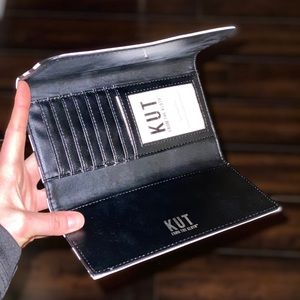 KUT slim striped wallet